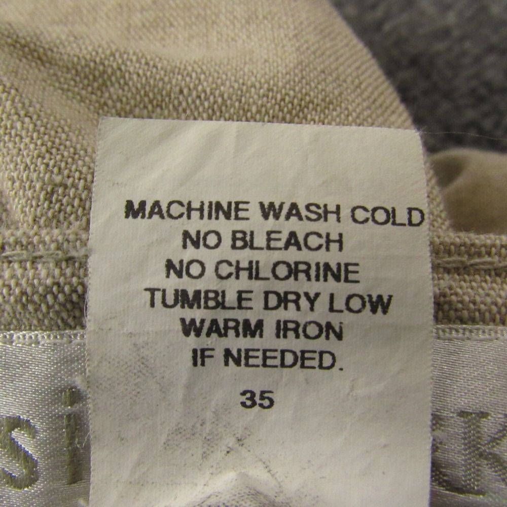 Vintage Savane Silkworks‎ Chino Shorts Mens 36 Beige Linen Blend Pleated Preppy - Picture 11 of 13